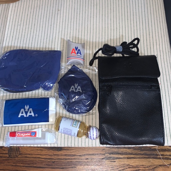 American Airlines Bags New Vintage Leather American Airlines First Class Passenger Courtesy